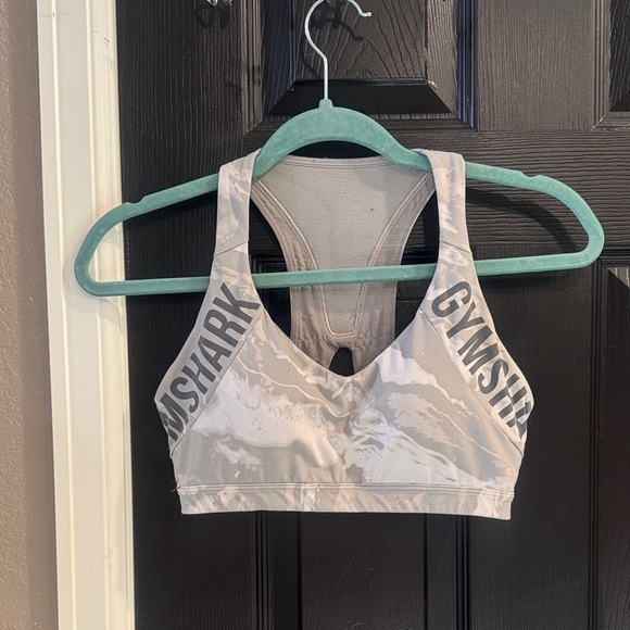 Gymshark Marble Print Sports Bra - Picture 1 of 3